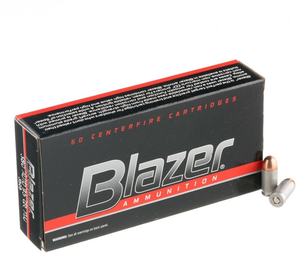 50 Rounds of .380 ACP Ammo by CCI - 95gr FMJ