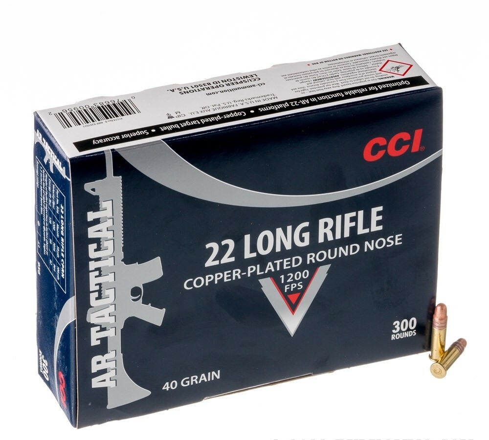 3000 Rounds of .22 LR Ammo by CCI AR Tactical - 40gr CPRN