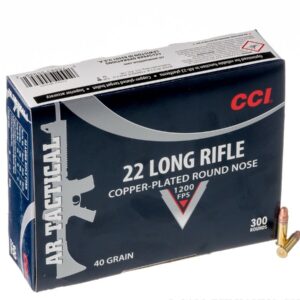 300 Rounds of .22 LR Ammo by CCI AR-Tactical - 40gr CPRN