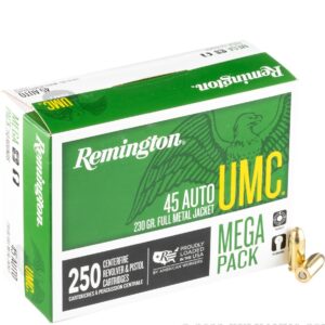 1000 Rounds of .45 ACP Ammo by Remington - 230gr MC