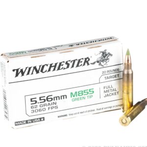 1000 Rounds of 5.56x45 Ammo by Winchester - 62gr FMJ M855