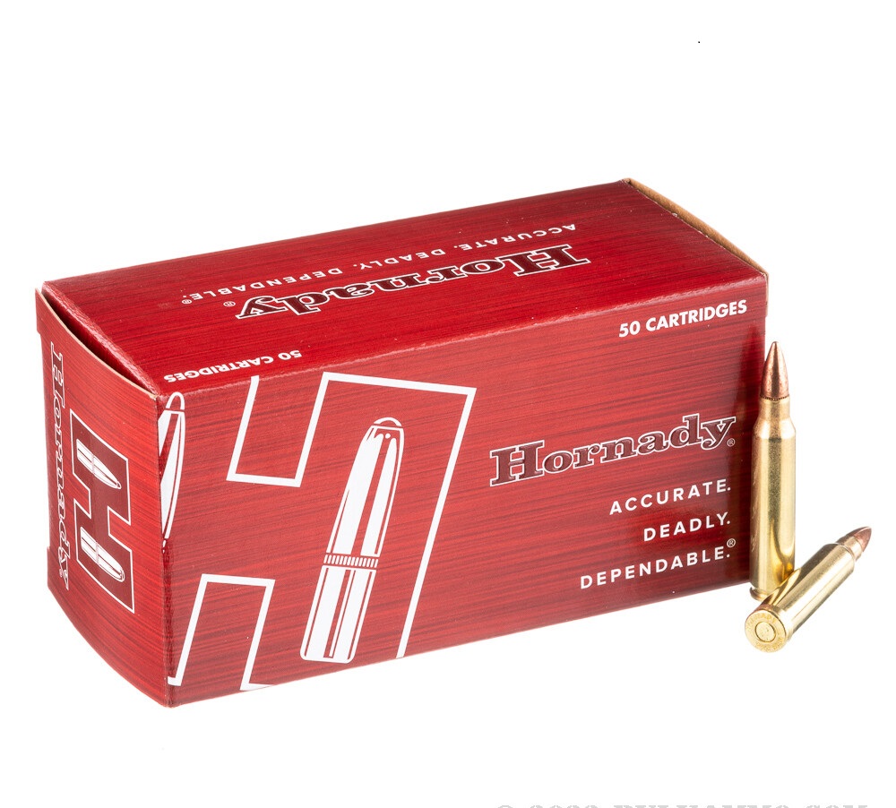 50 Rounds of .223 Ammo by Hornady - 55gr FMJBT