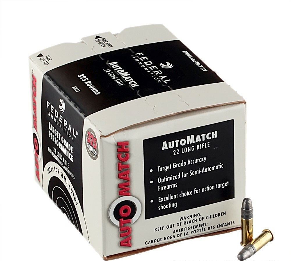 3250 Rounds of .22 LR Ammo by Federal AutoMatch - 40gr LRN