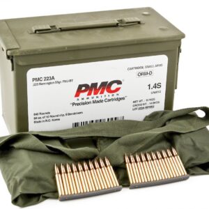840 Rounds of .223 Ammo by PMC - Stripper Clip in Ammo Can - 55gr FMJBT