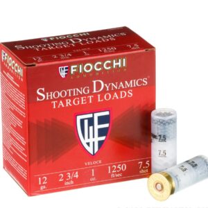 250 Rounds of 12ga Ammo by Fiocchi Shooting Dynamics - 1 ounce #7 1/2 shot