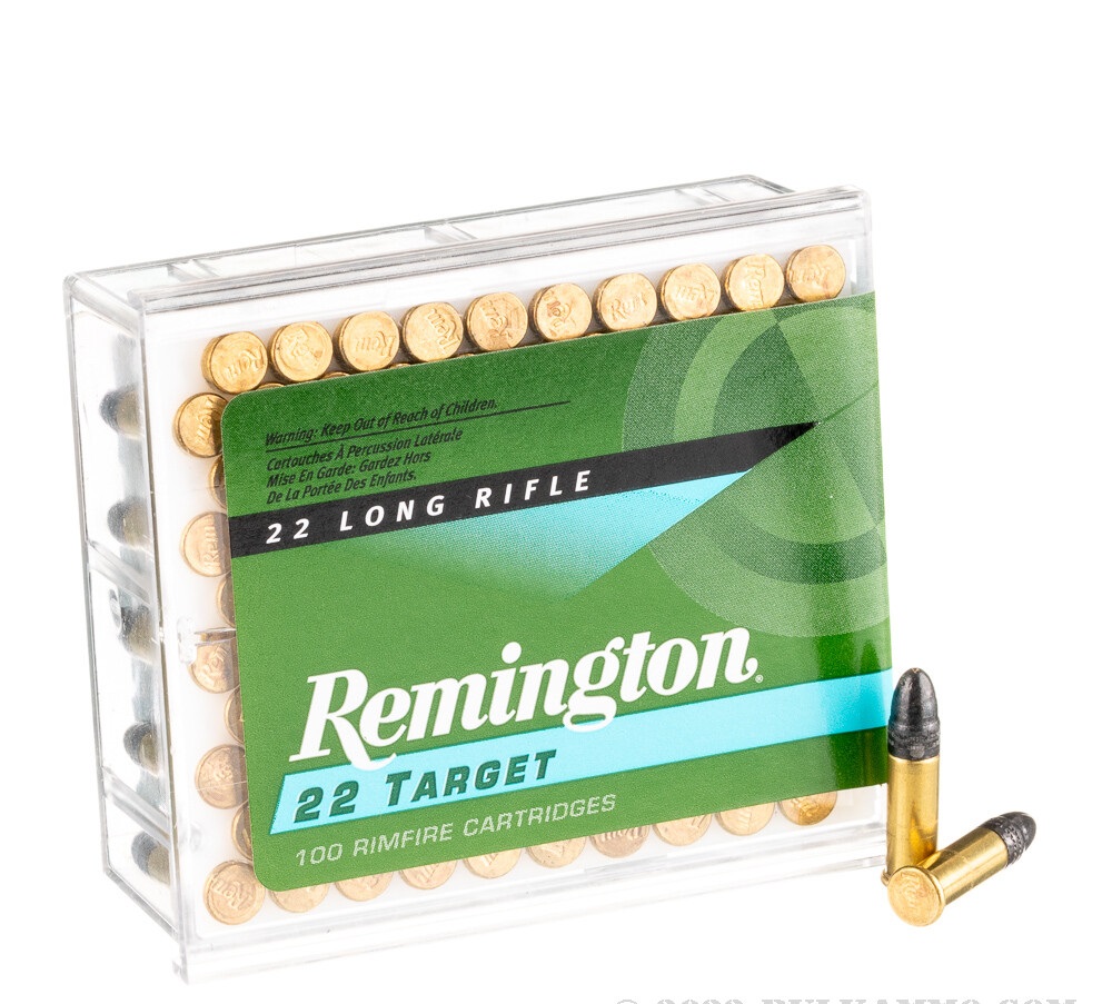 100 Rounds of .22 LR Ammo by Remington Target - 40gr LRN