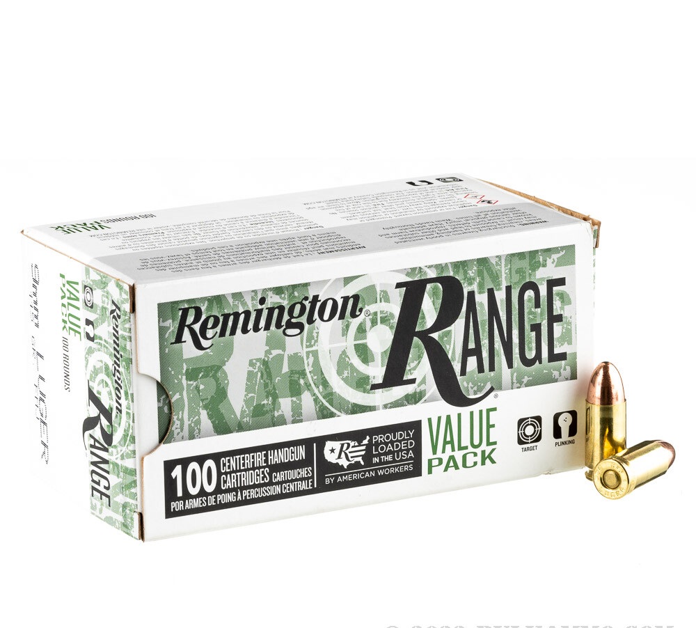 600 Rounds of 9mm Ammo by Remington Range - 115gr FMJ