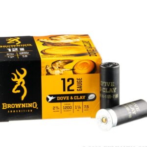 250 Rounds of 12ga Ammo by Browning - 1-1/8 Ounce #7.5 Shot