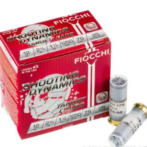 250 Rounds of 12ga Ammo by Fiocchi - 1-1/8 ounce #7 1/2 shot