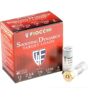 250 Rounds of 12ga Ammo by Fiocchi - 7/8 ounce #8 shot