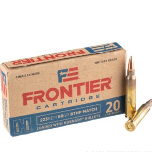 500 Rounds of .223 Ammo by Hornady Frontier - 68gr BTHP Match