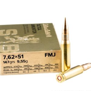 20 Rounds of 7.62x51mm Ammo by Sellier & Bellot - 147gr FMJ