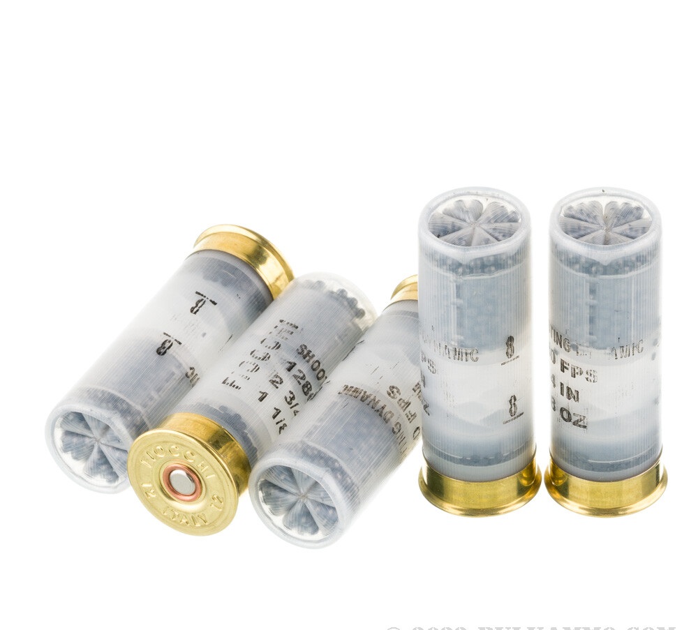 250 Rounds of 12ga Ammo by Fiocchi Shooting Dynamics - 1-1/8 ounce #8 shot - Image 2