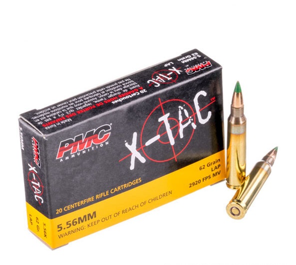 1000 Rounds of 5.56x45 Ammo by PMC - 62gr FMJ XM855