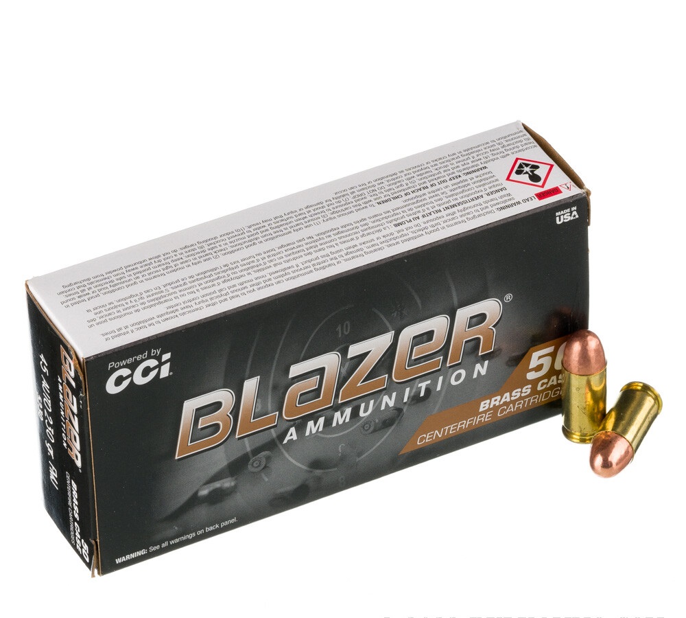 1000 Rounds of .45 ACP Ammo by Blazer Brass - 230gr FMJ